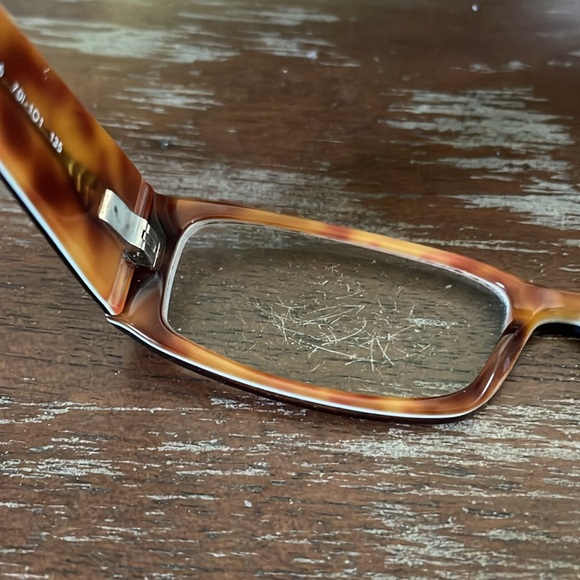 Prada VPR 10F 701-101 brown rectangular eyeglasses - Picture 7 of 16